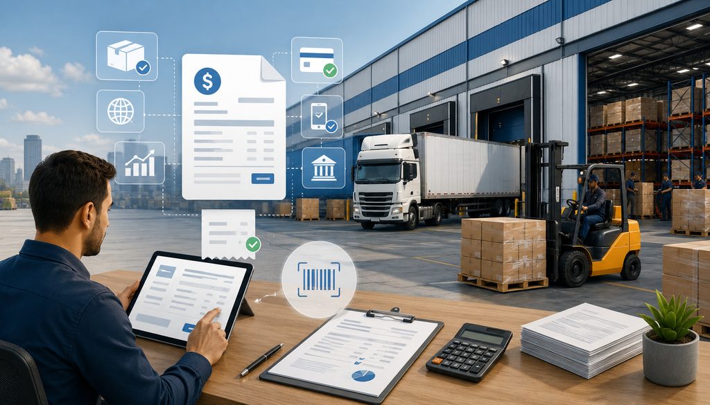 B2B invoicing for trucking, warehouse, and distribution operations
