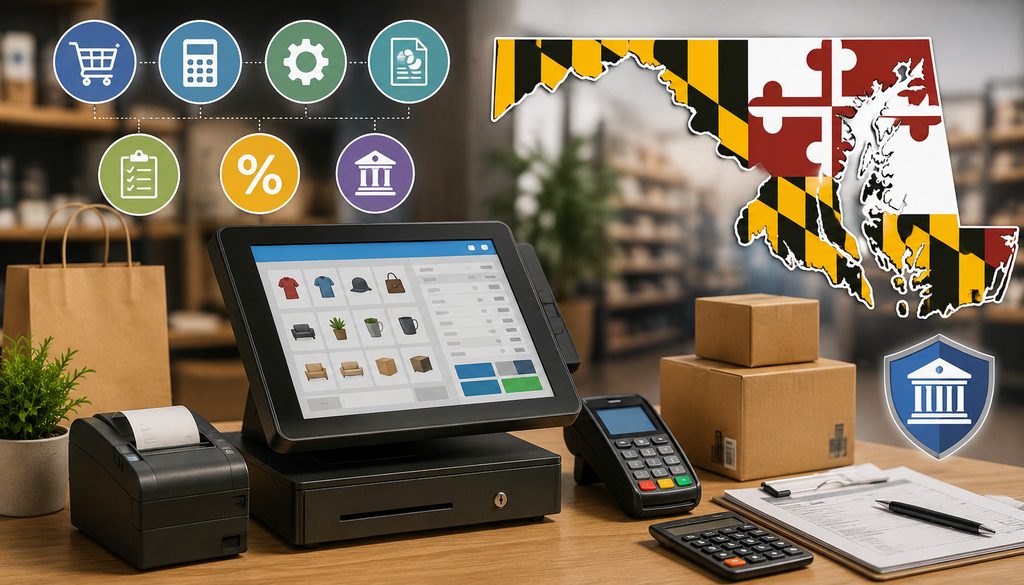 Maryland sales tax POS setup and compliance illustration
