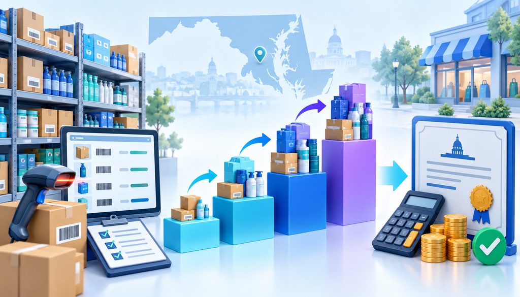 Inventory-based license fee Maryland retailers use for trader's license calculations
